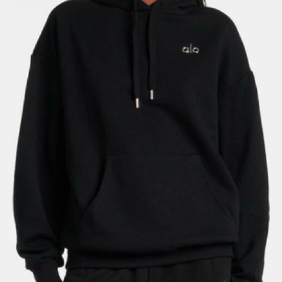 Alo Yoga Accolade cotton-blend hoodie Size Large - Picture 2 of 5